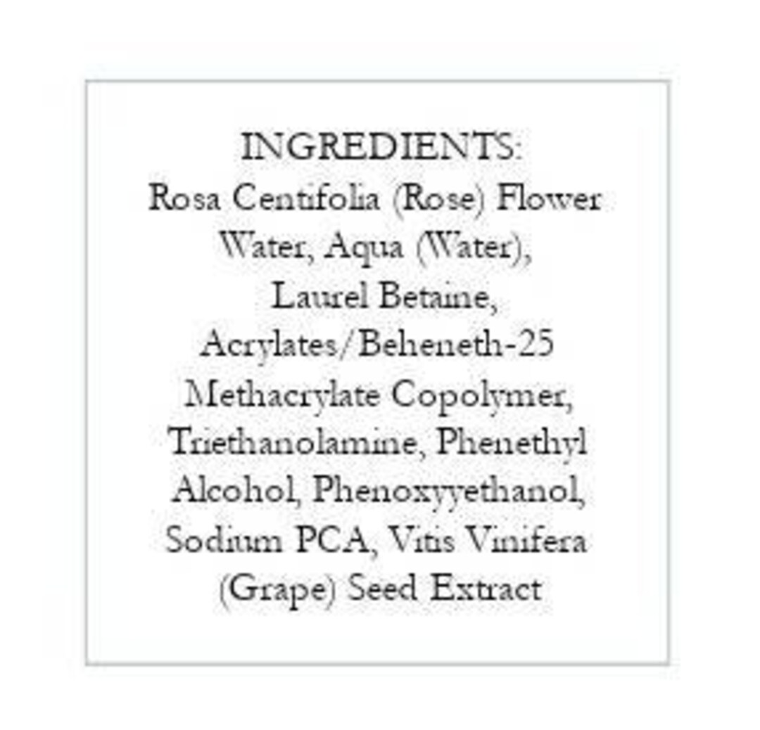 Custom Ingredient Square Labels Matte White Labels/stickers 24 Prolong