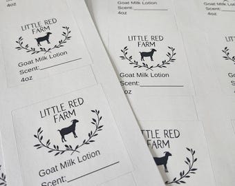Customizable Ingredient Square Labels – Kraft Brown or Matte White (24)