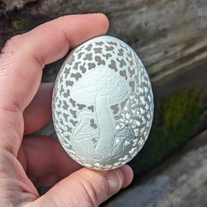 Carved duck egg Mushroom - Style 1