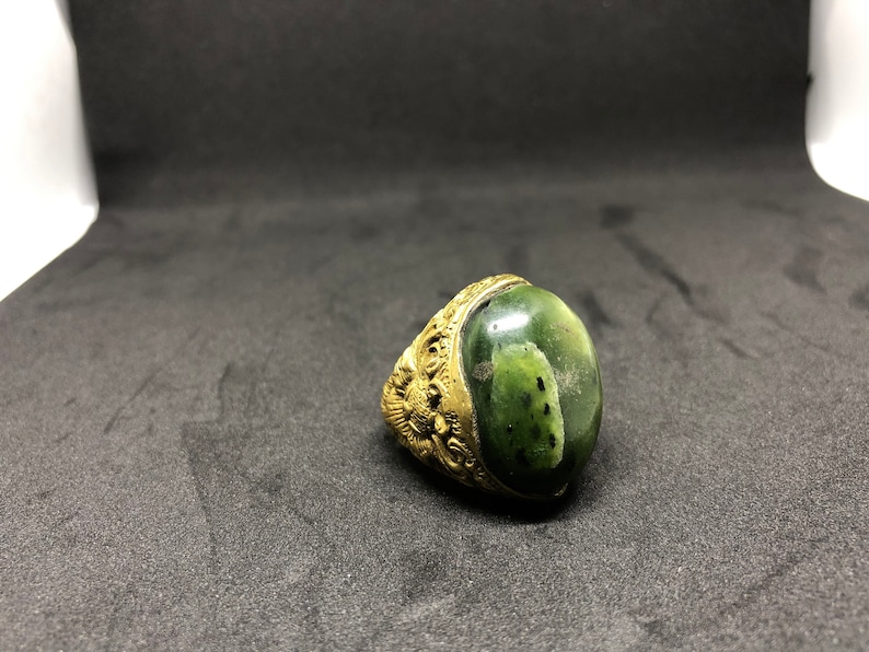 10 balinese style rings with natural gemstones