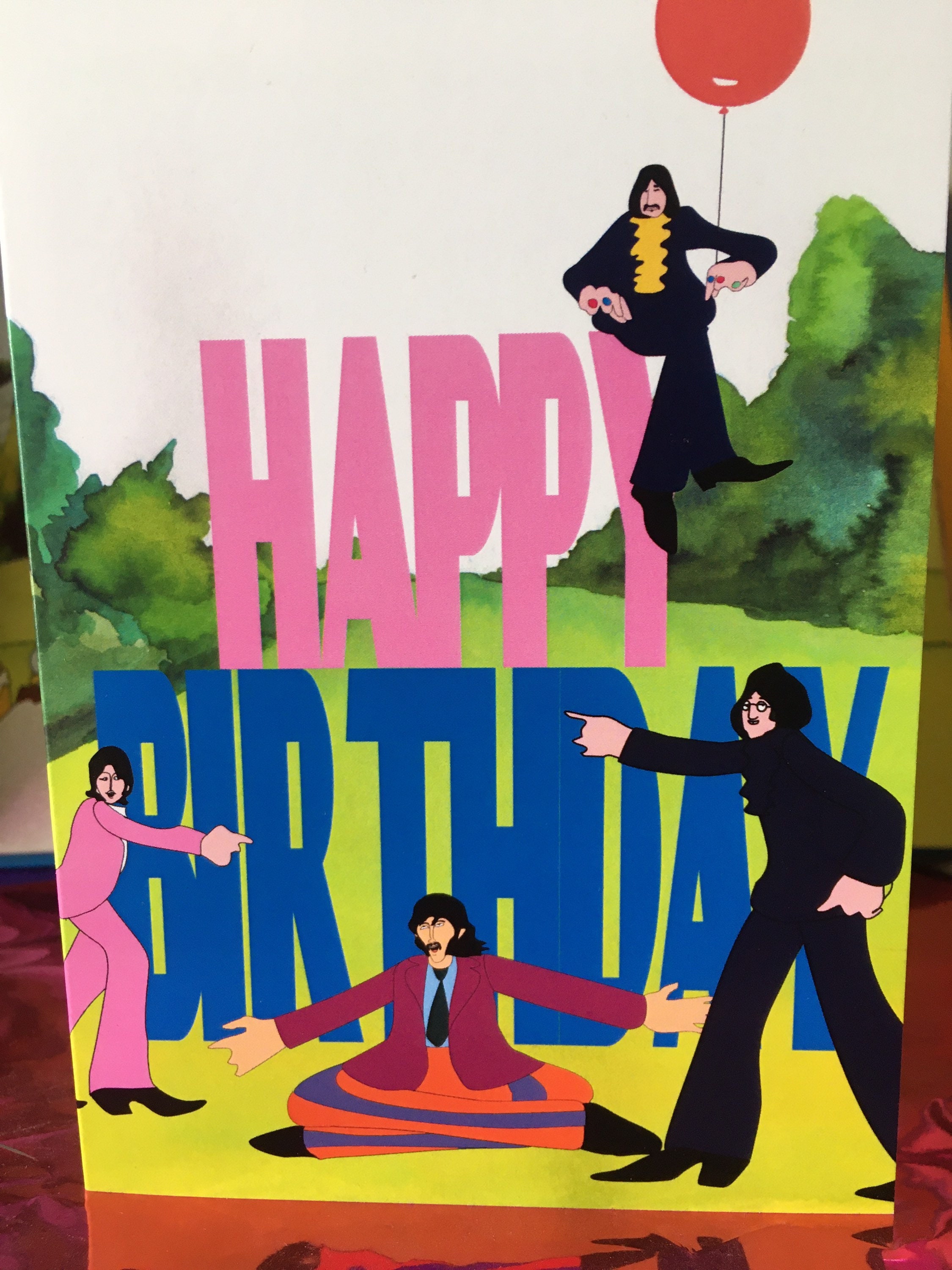 The Beatles happy Birthday Card - Etsy