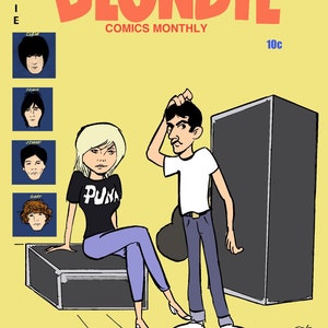 Blondie Greeting card.  Featuring Debbie Harry