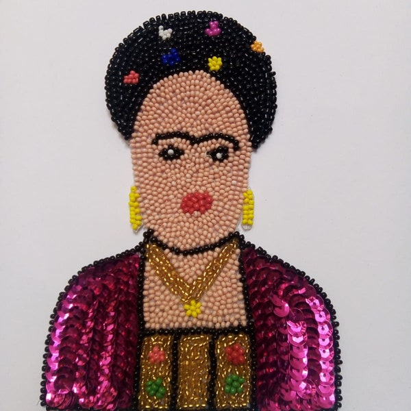 Parche Frida Kahlo Lentejuelas Sequin Patches