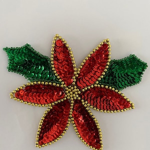 Toppa con paillettes natalizie, applicazioni con paillettes natalizie, toppe con paillettes natalizie