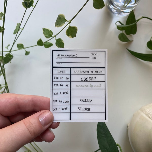 Clear Due Date Plant Sticker