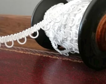 Ivory Bridal Button Looping Luxury Elastic Wedding Dress Buttonhole Loop