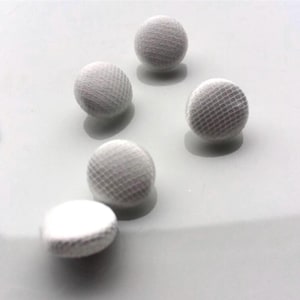 Tulle Covered Ivory Wedding Dress Buttons Silk Satin Bridal Buttons Silk Charmeuse
