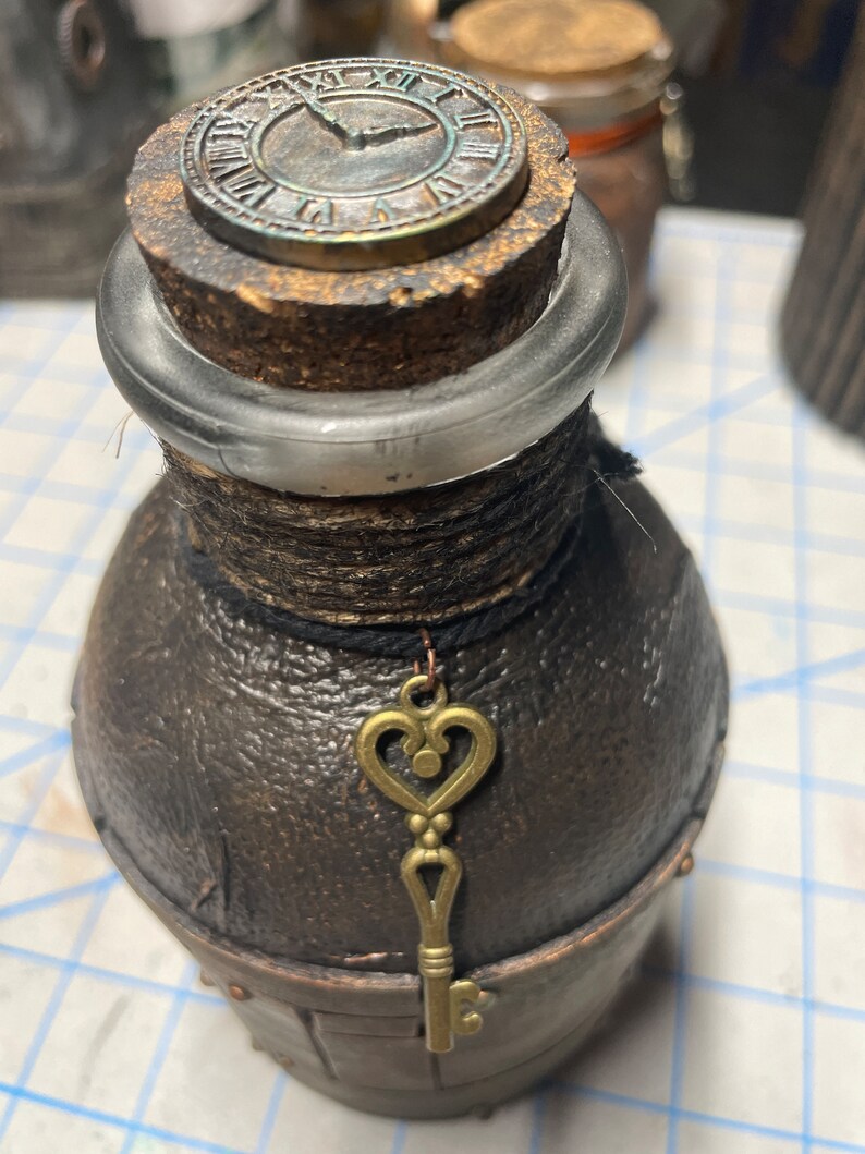 Pirate Rum Bottle Steampunk Bar Grog Decor Cosplay Custom Made to Order