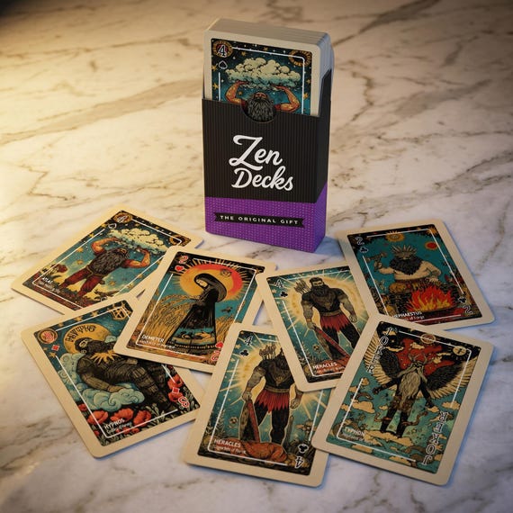 Greek Mythology Playing Cards | 54-Card Illustrated Deck