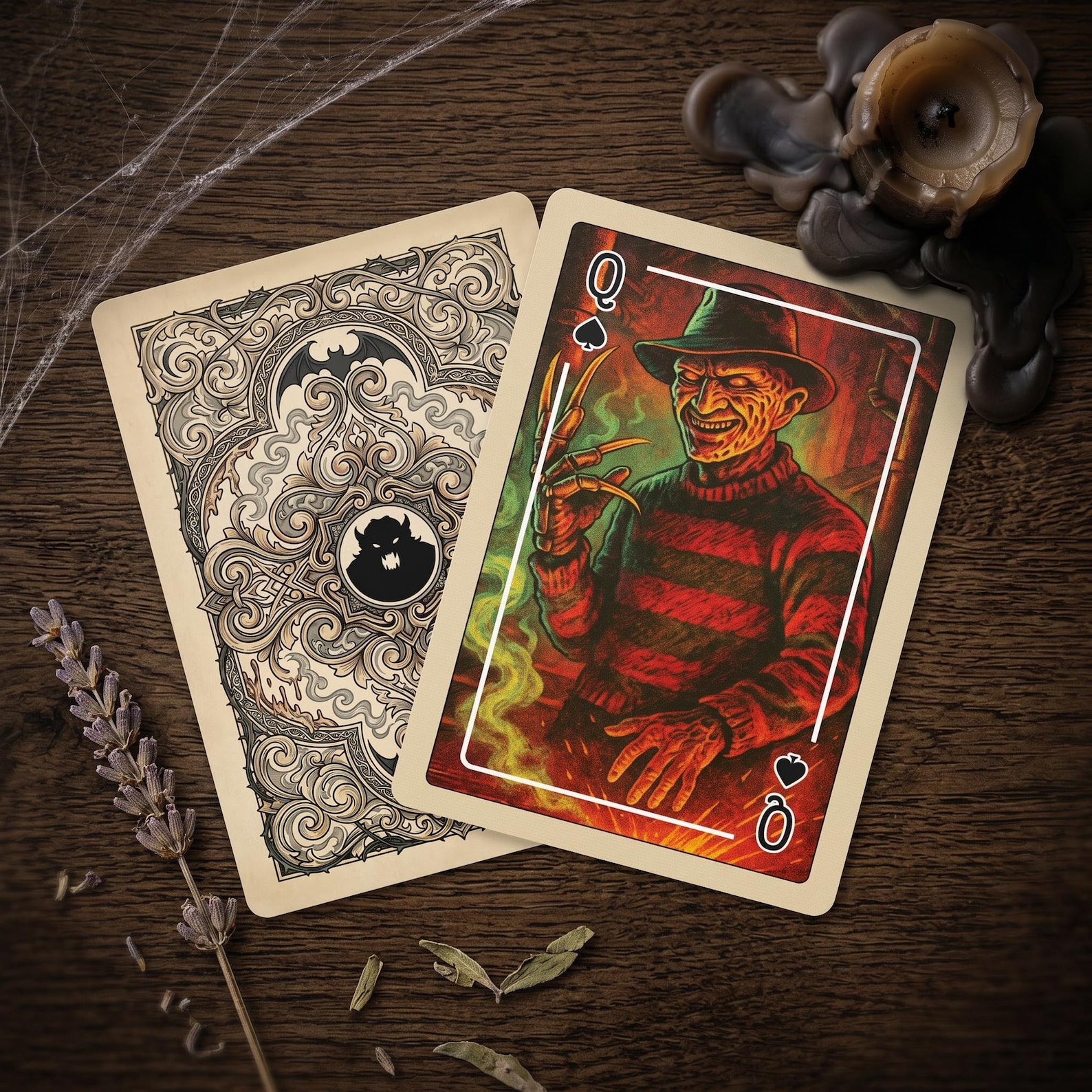 Horror Playing Cards | 54-card Illustrated Monsters & Villains Deck - Etsy