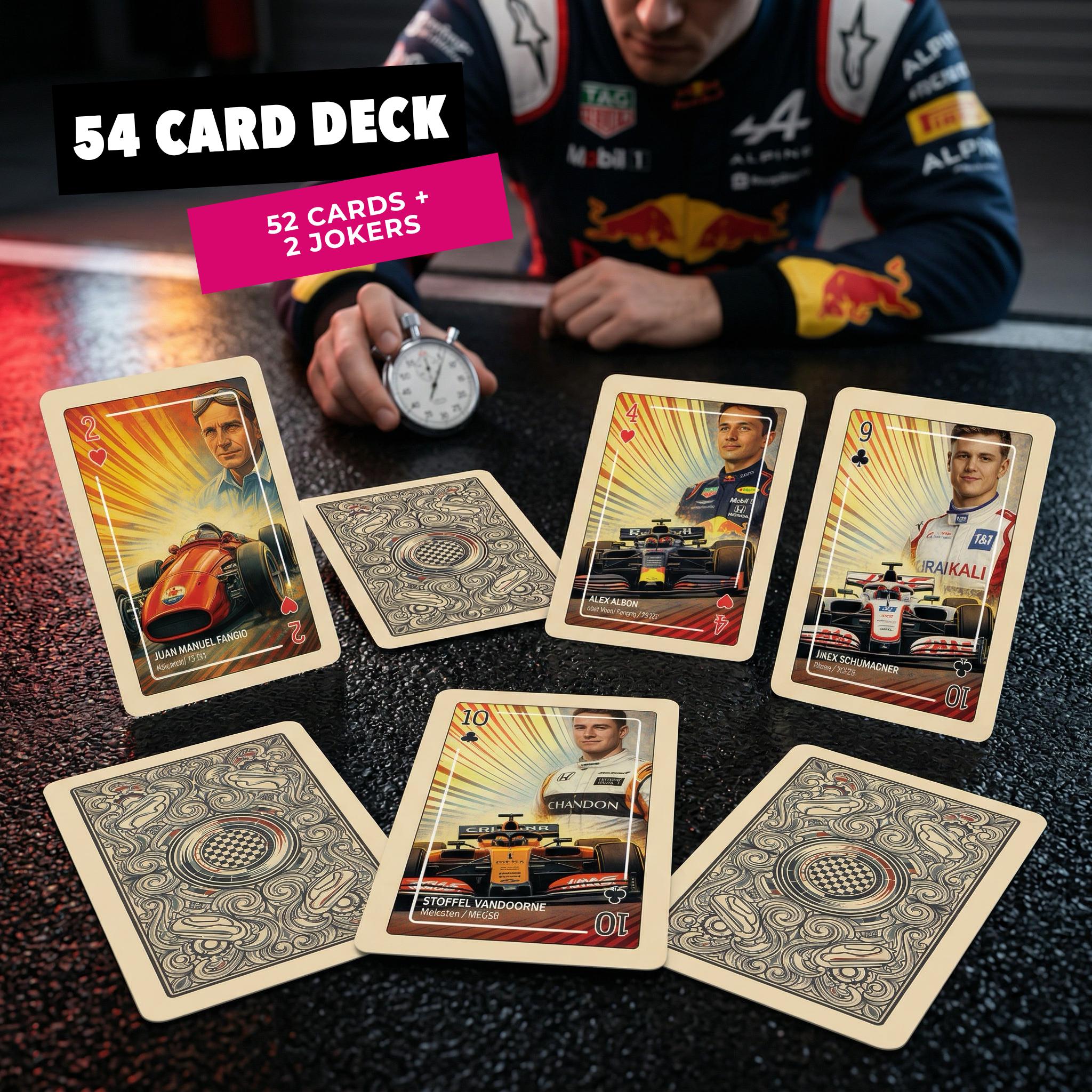 F1 Playing Cards | 54-card Motorsport & Racing Legends Deck - Etsy