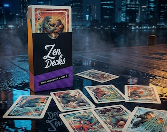 Kaiju Playing Cards | 54-Card Illustrated Monster Battle Deck
