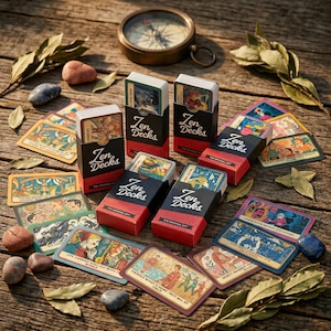 Stoic Wisdom Tarot Deck | 40 Illustrated Philosophy Cards
