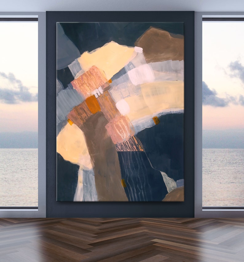 Large Abstract Painting on canvas Oversized wall art Modern wall art Abstract canvas art Blue Original painting Colorful painting abstract.
