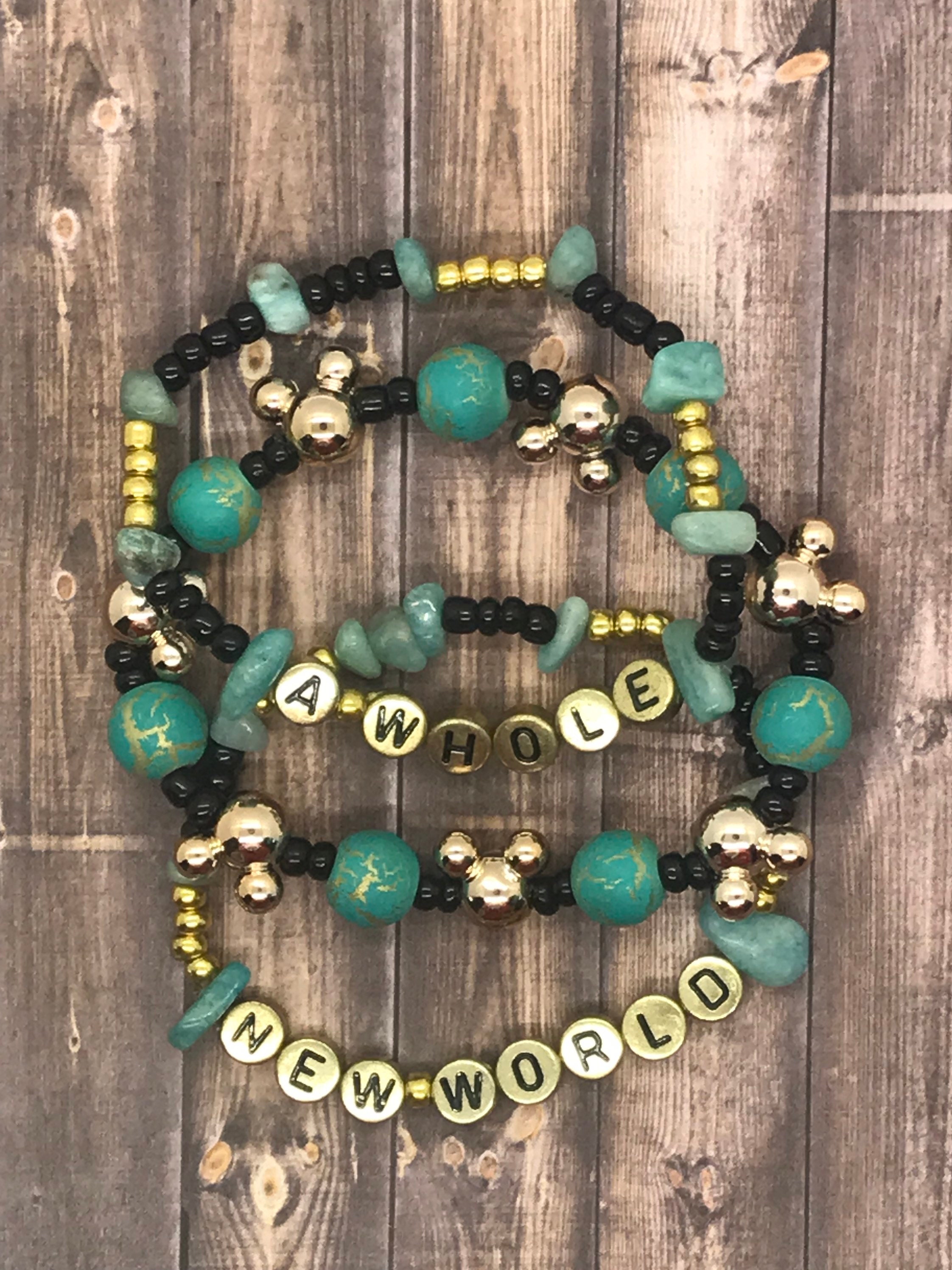 Disney Jasmine Inspired Bracelet Stack Princess Jasmine Etsy