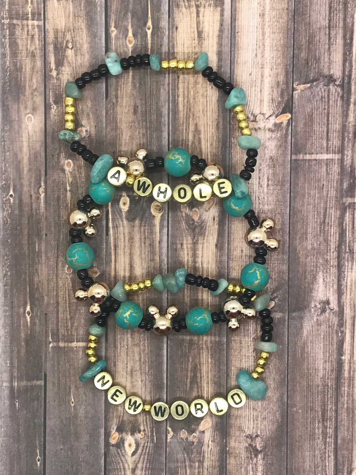 Disney Jasmine Inspired Bracelet Stack Princess Jasmine Etsy