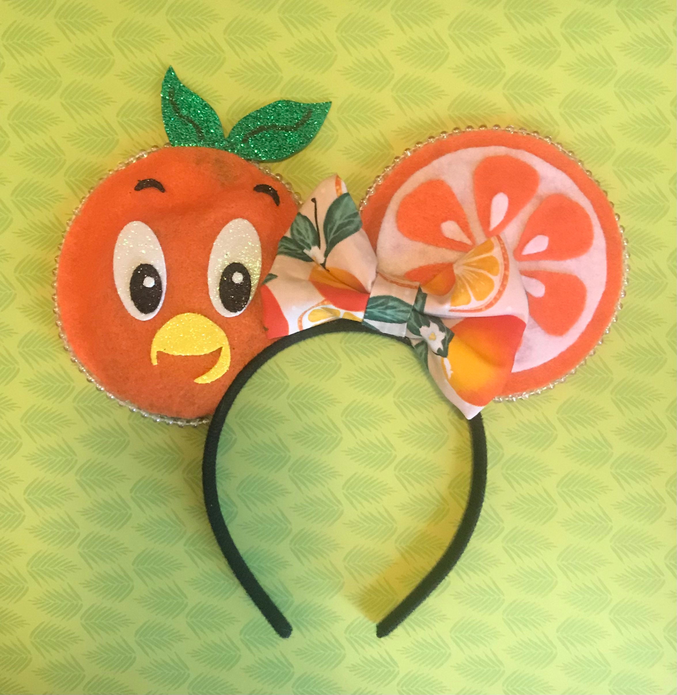 Orange Bird Ears Disney's Flower and Garden Festival Etsy