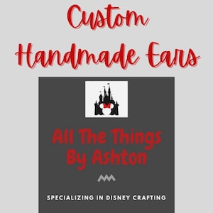 Custom Handmade Disney Ears, Custom Disney Ears, Mickey Ears, Minnie Ears