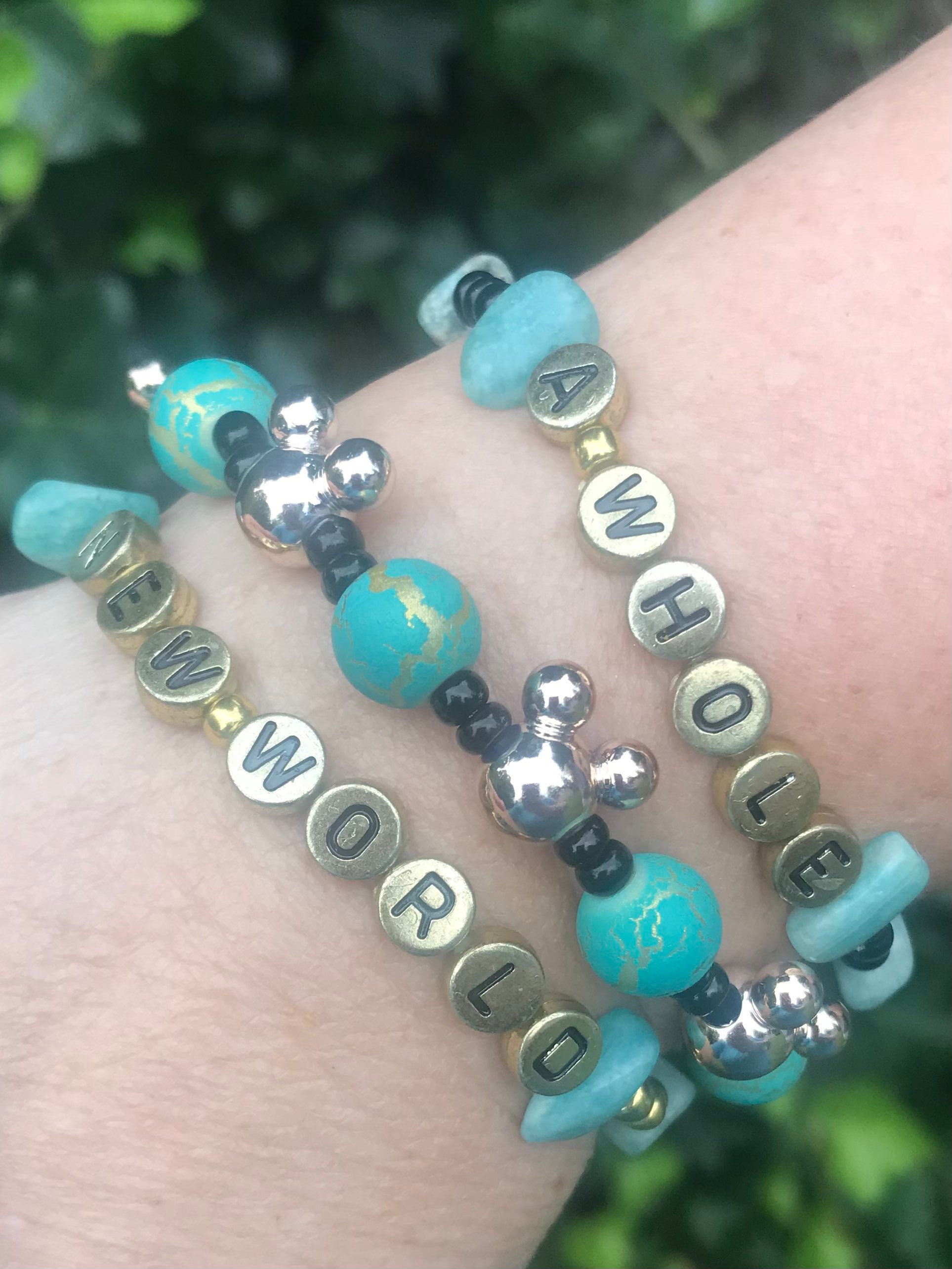 Disney Jasmine Inspired Bracelet Stack Princess Jasmine Etsy