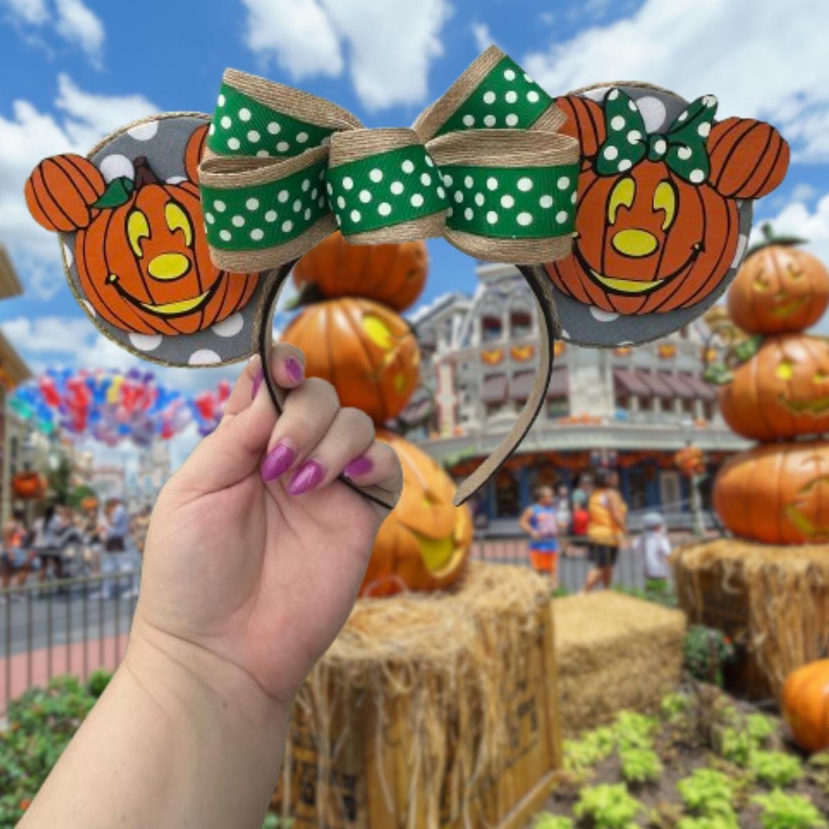 RARE Pumpkin Balloon Minnie Ears EARS ARE ON!! ? So satisfying to see him all put together  main image 4