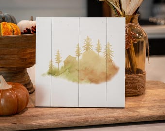 Autumn Decor, Wood Sign, Fall Sign, Fall Home Decor, Fall Decor, Gift For Her, Fall Wall Art, Fall Scenery Sign, Wall Decor, Seasonal Decor