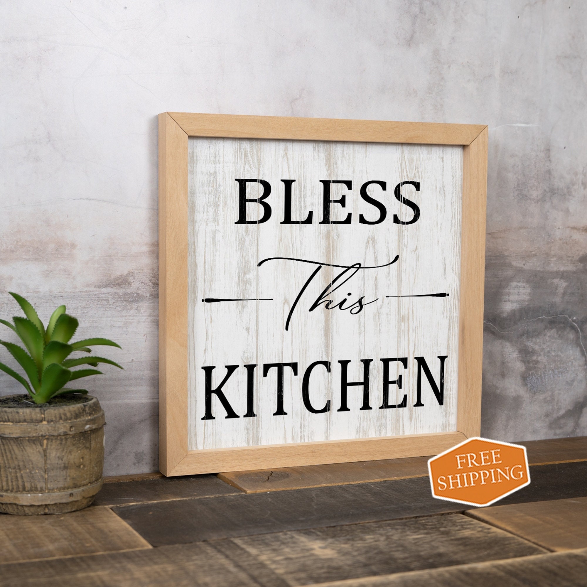 Blessed Are Those Who Do My Dishes Funny Kitchen Sign Rustic Wood