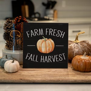 Fall Porch Decor, Farm Fresh, Fall Sign, Wood Sign, Fall Home Decor, Fall Decor, Gift For Her, Fall Wall Art, Autumn Decor, Seasonal Decor