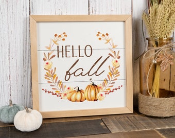 Fall Grateful Sign Wooden Fall Signs Fall Decor With Leaves - Etsy