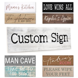 Custom Wood Sign, Personalized Wood Sign, Housewarming Gift, Custom Text Sign, Mother's Day Gift, Father's Day Gift, Personalized Quote