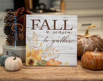 Fall Decor, Fall Sign, Wood Sign, Fall Home Decor, Autumn Decor, Gift For Her, Fall Wall Art, Farmhouse Decor, Wall Decor, Seasonal Decor
