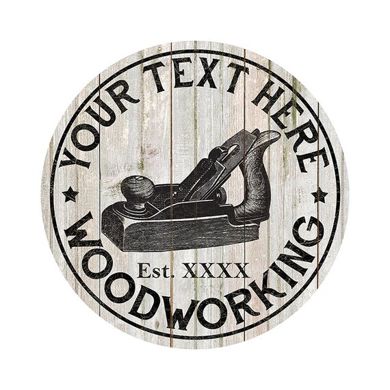 Personalized Woodworking Sign Wood Shop Decor Rustic Style Etsy