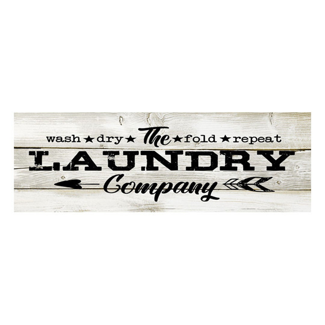 The Laundry Company Chic White Sign Wall Decor Wash Room - Etsy