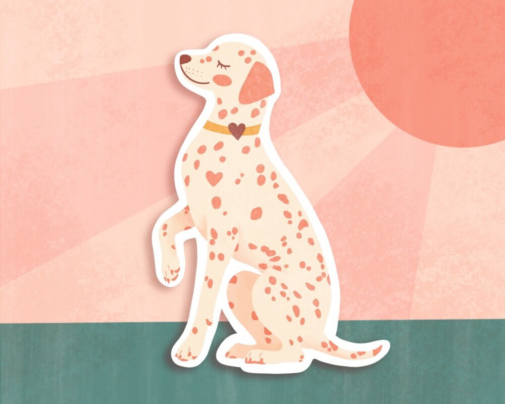 Dalmatian sticker / cute decal / bumper sticker / laptop / Etsy