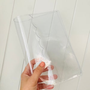 Handmade All Clear Jelly planner cover. Jelly planner cover.  Ring planner cover. planner binder. Handmade jelly ring planner cover. Planner