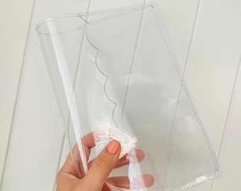 Handmade All Clear Jelly planner cover. Jelly planner cover.  Ring planner cover. planner binder. Handmade jelly ring planner cover. Planner