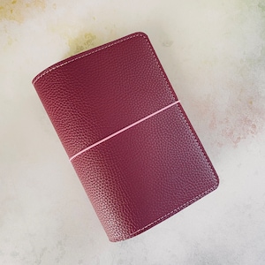 Handmade Textured Faux Leather Planner cover. Traveler’s Notebook cover. Vegan leather planner cover. Ring planner cover. Planner cover. TN
