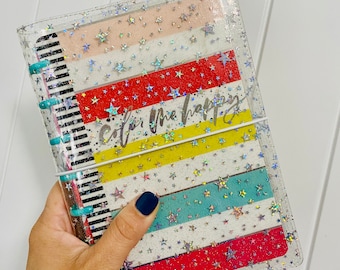 Handmade Mini Happy planner Jelly cover. Happy planner jelly cover. Handmade jelly cover. Jelly planner cover. Happy planner cover.