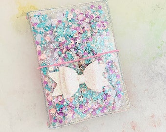Handmade Jelly Shaker Planner cover. Jelly Shaker Planner cover. Handmade Planner cover. Travelers Notebook covers. Jelly Planner cover.