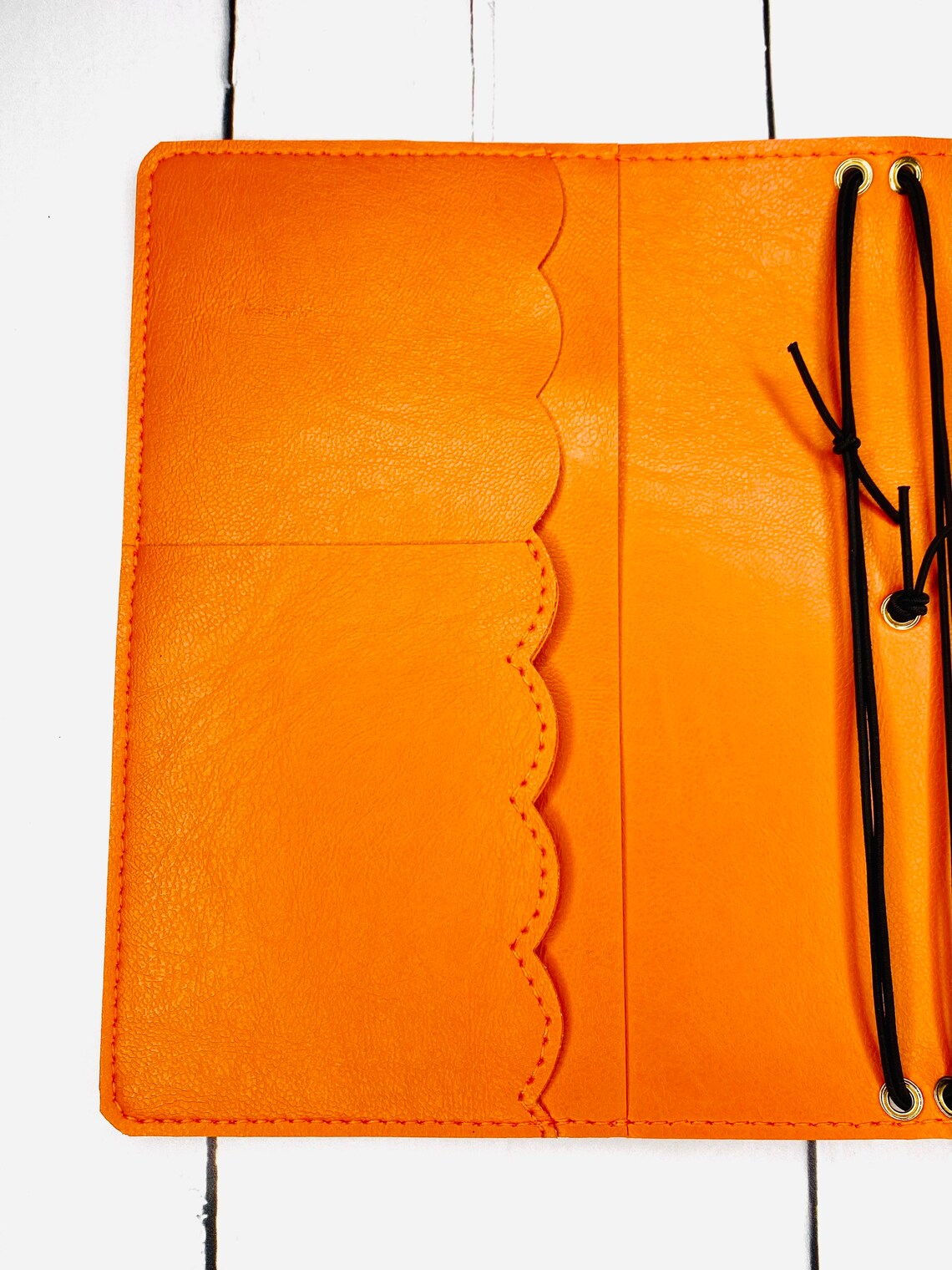 Handmade Orange Faux Leather Planner Cover. Different Sizes Etsy
