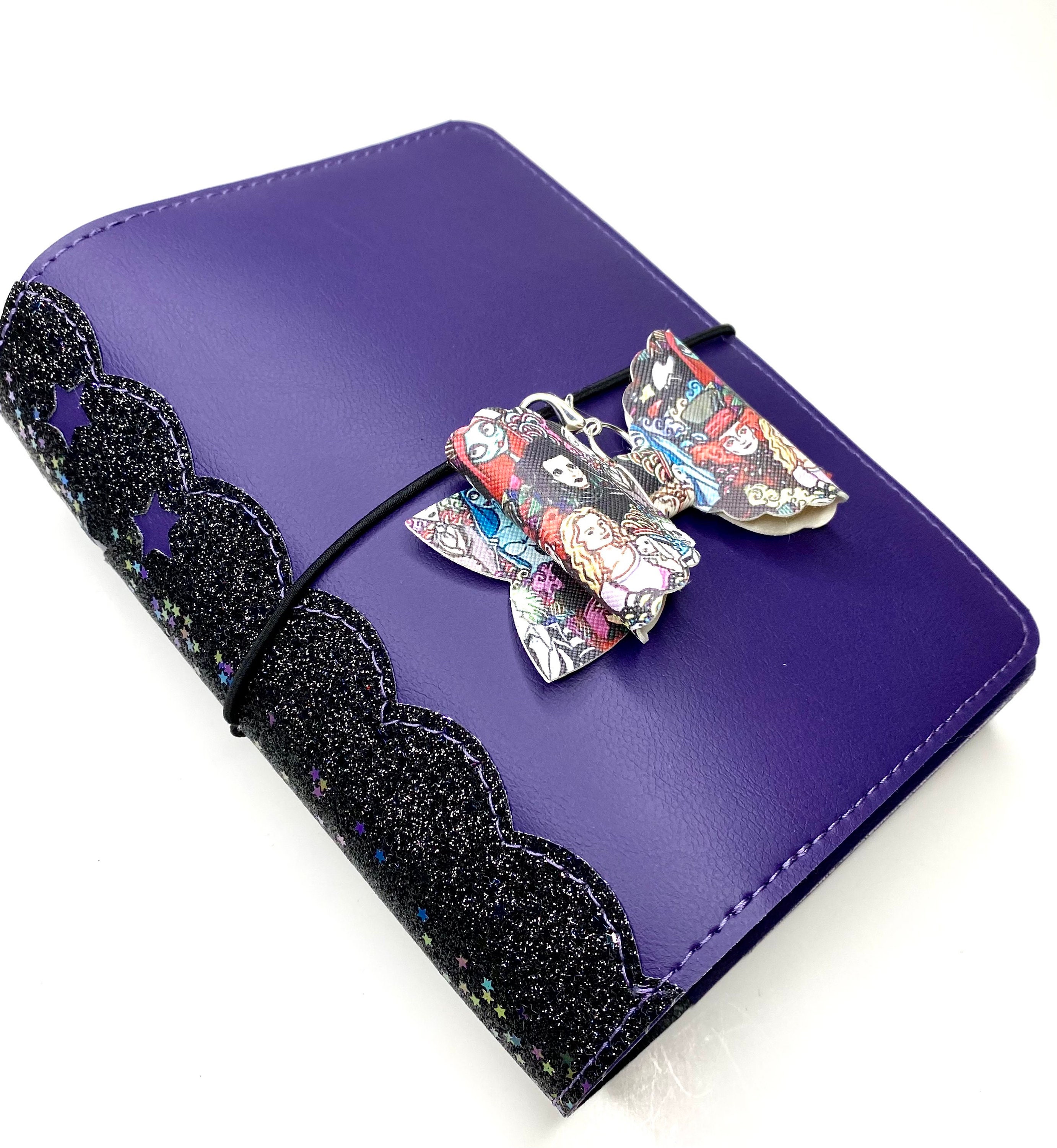 Handmade purple faux leather planner cover. Different sizes Etsy