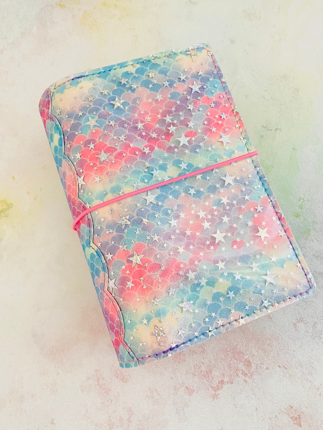 Handmade Faux Leather Planner Cover. Handmade Planner Cover. Vegan