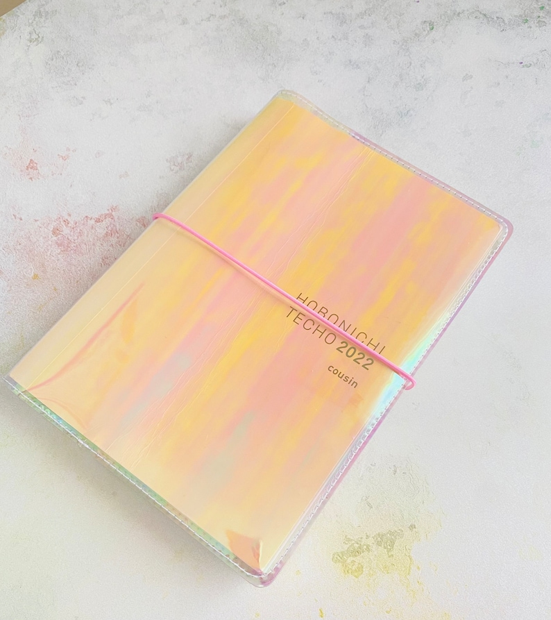 Handmade Hobonichi Techo Cousin Jelly cover. A5 Hobonichi Jelly cover. Hobonichi planner cover. Jelly planner cover. Hobonichi accessories afbeelding 3