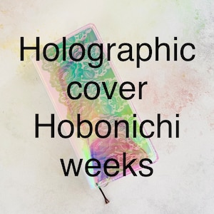 Handmade Hobonichi Weeks Holographic Jelly cover. Hobonichi Weeks jelly cover. Jelly Weeks cover. Hobonichi accessories. Jelly cover