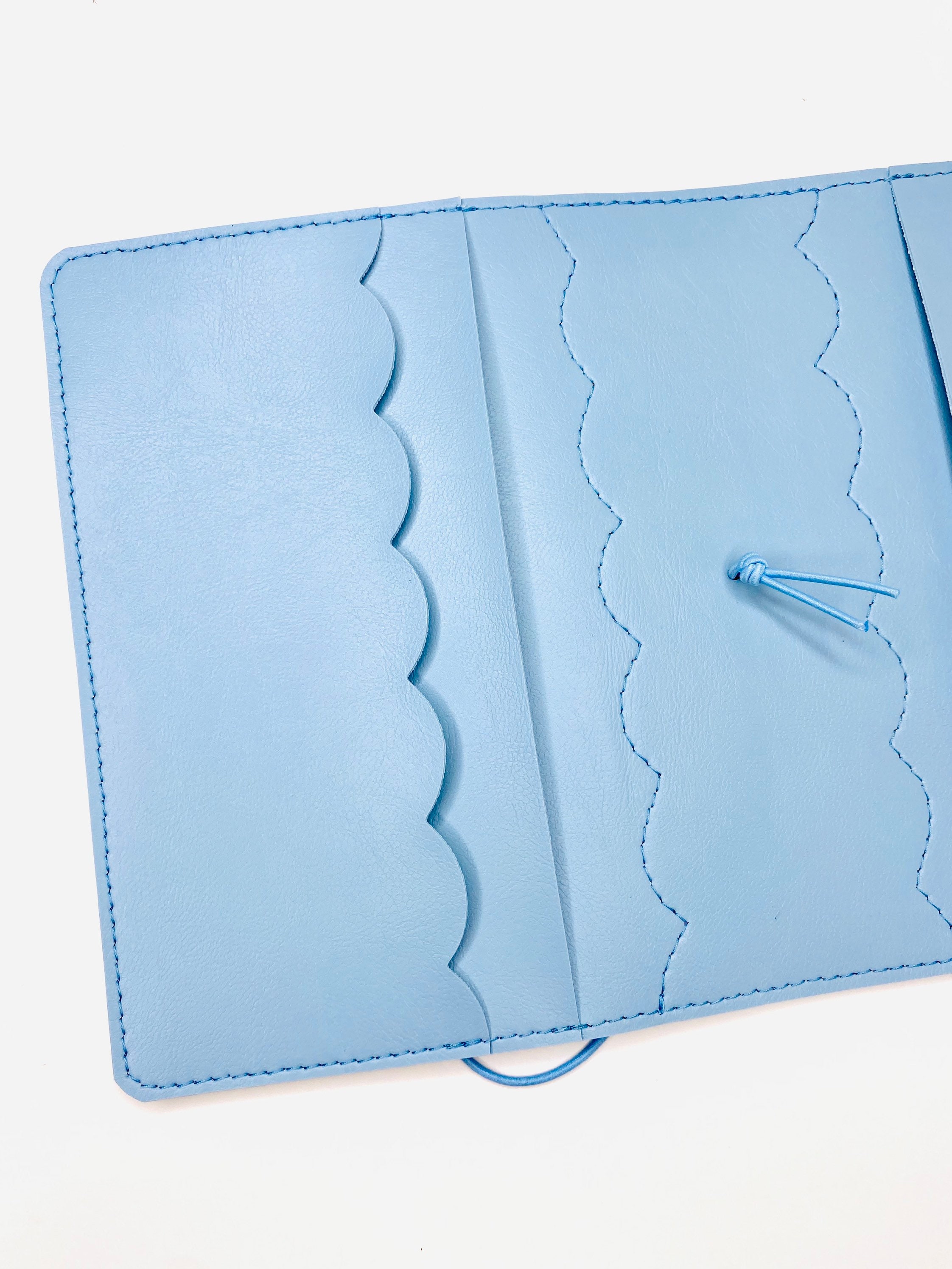 Handmade Blue Faux Leather Planner Cover. Different Sizes Etsy