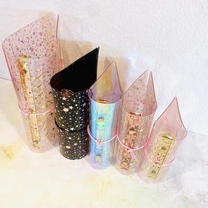 Handmade Jelly 30mm Rings Binder. Handmade Jelly ring planner. Holographic jelly planner cover with 30mm rings. Handmade jelly accessories.
