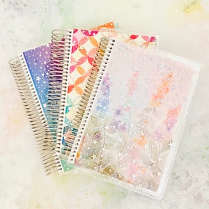 Handmade Erin Condren Spiral front and back jelly cover set. Set of 2 jelly covers for Erin Condren spiral planners