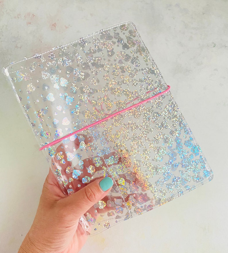 Clear Jelly Handmade Planner Cover. Mini Happy Planner Cover. Etsy
