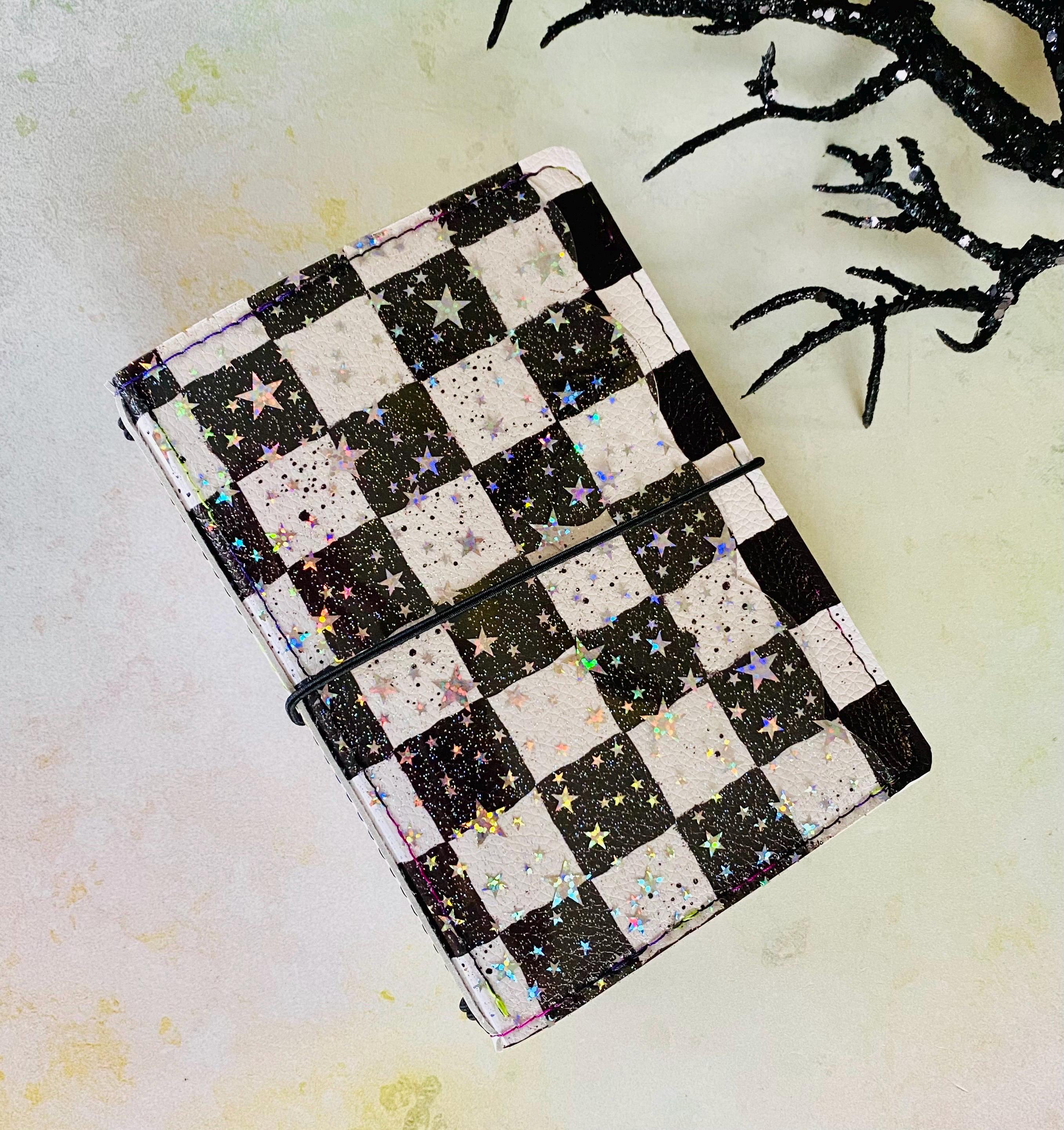 Handmade Faux Leather Planner cover. Traveler’s Notebook cover. Vegan leather planner cover. Ring planner cover. Planner cover. TN