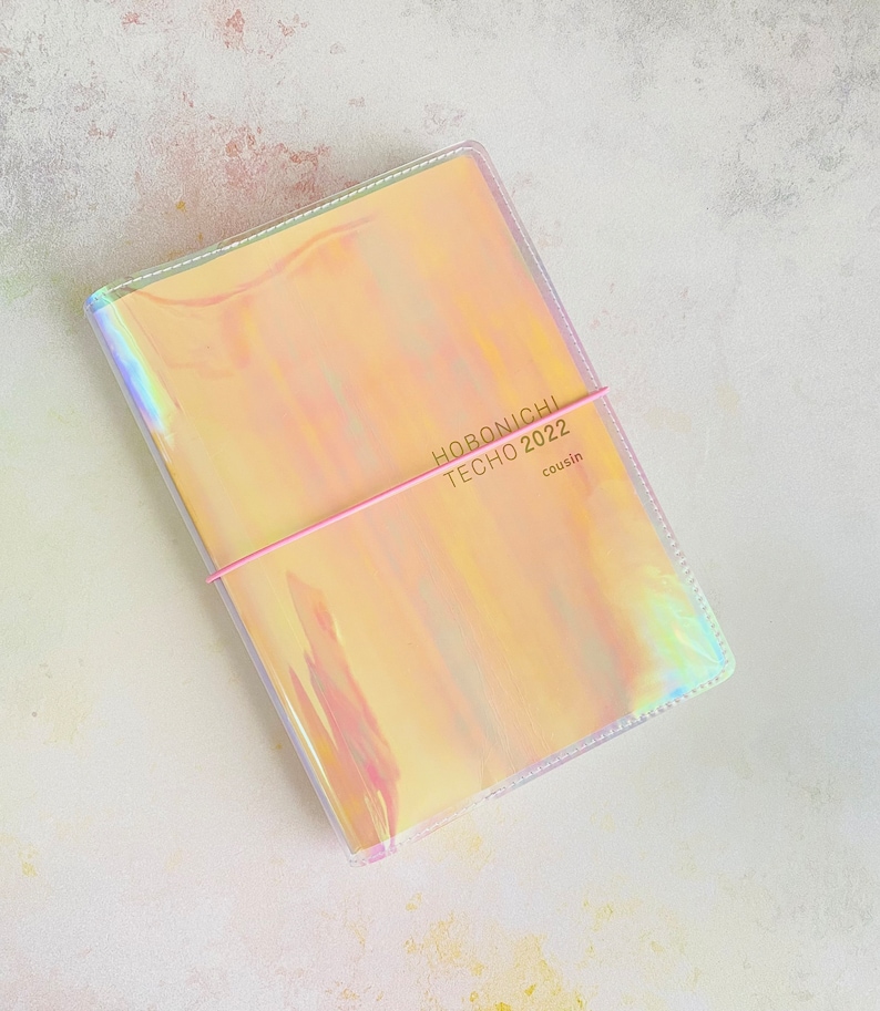 Handmade Hobonichi Techo Cousin Jelly cover. A5 Hobonichi Jelly cover. Hobonichi planner cover. Jelly planner cover. Hobonichi accessories afbeelding 1