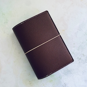 Fall Handmade Textured Faux Leather Planner cover. Traveler’s Notebook cover. Vegan leather planner cover. Ring planner cover. Planner cover